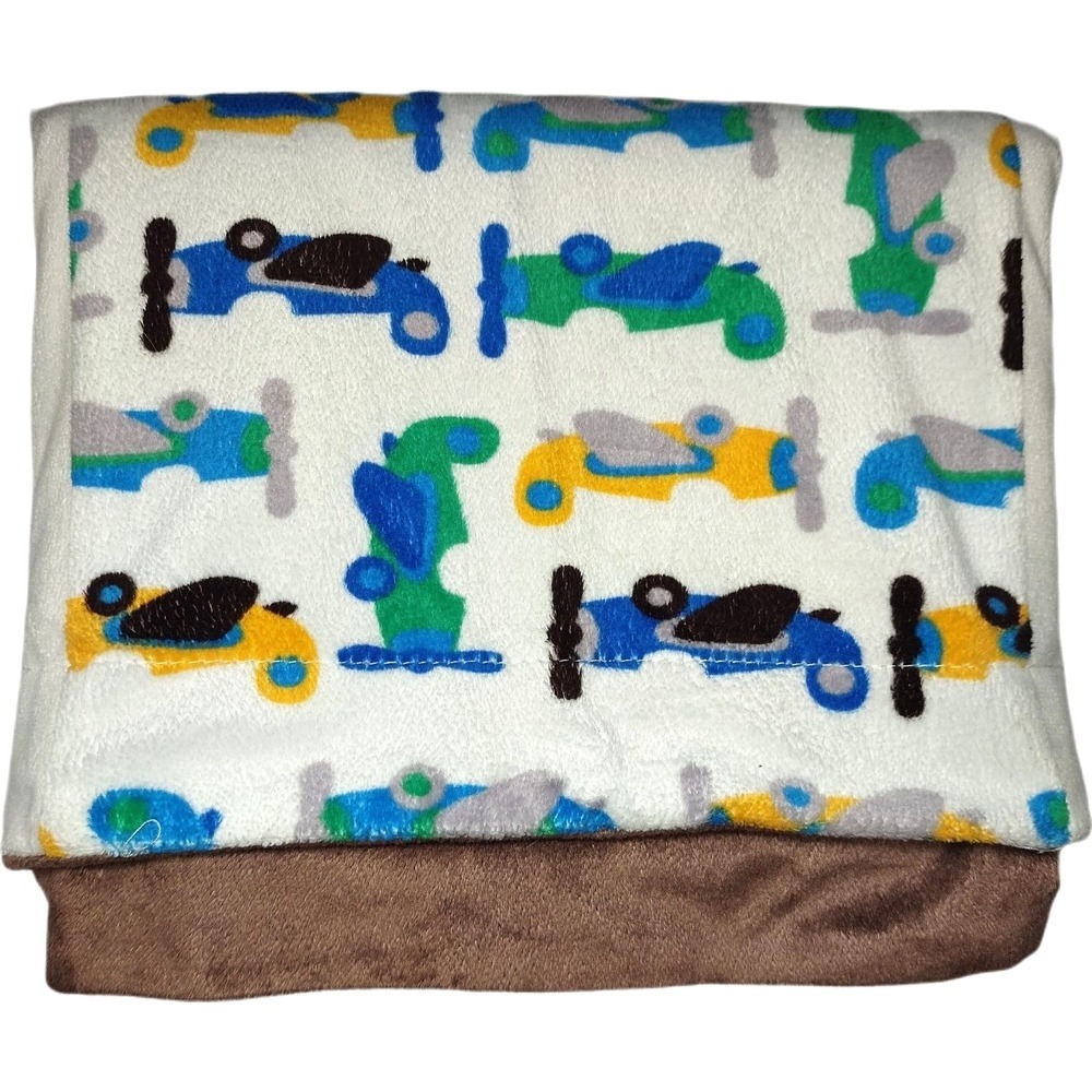 SL Home Fashions Glider Airplane Blanket Patchwork Brown Squares RN# 119741 Baby
